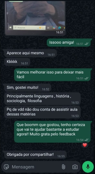 Depoimento de cliente no WhatsApp 4