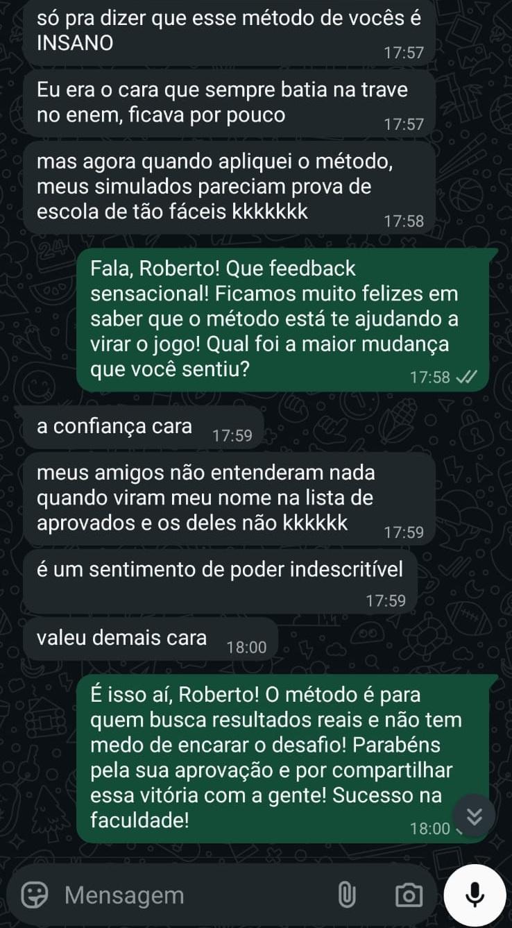 Depoimento de cliente no WhatsApp 3