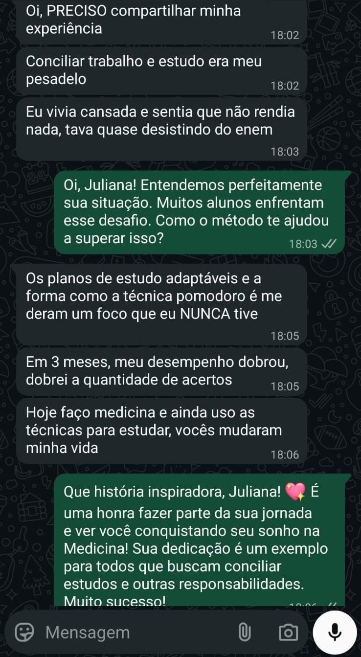 Depoimento de cliente no WhatsApp 2